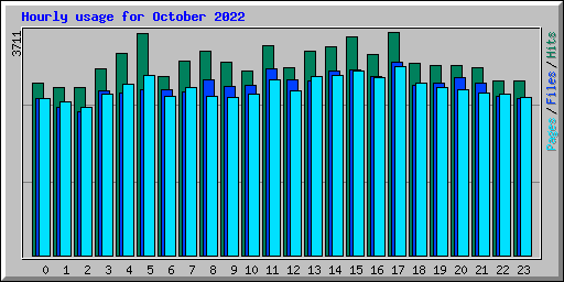 Hourly usage for October 2022